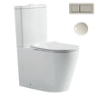Zenmo Exon Toilet Suite in Brushed Nickel