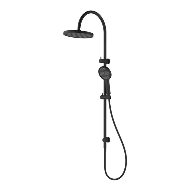 Ikon Linie Round Multi-Function Shower Set 250mm in Matte Black