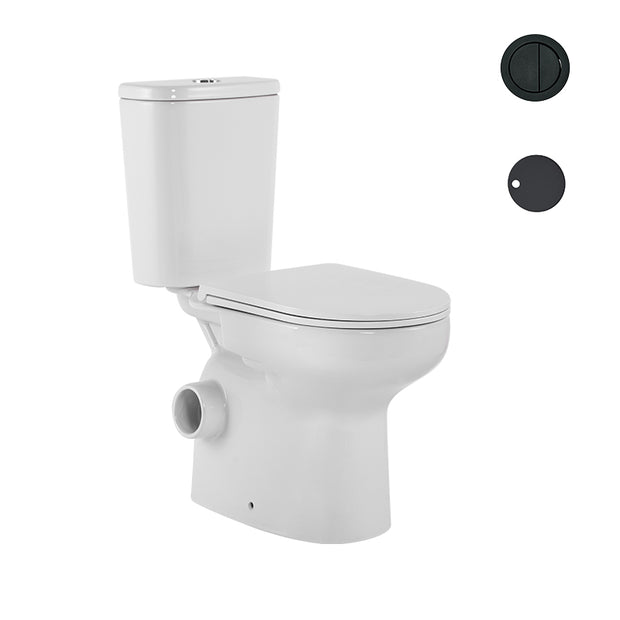Zenmo Skewa Toilet Suite in Matte Black