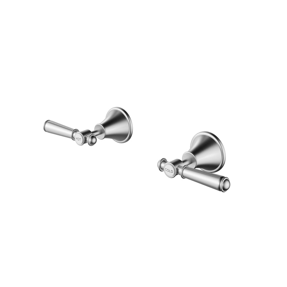 Ikon Clasico Wall Top Assemblies in Brushed Nickel