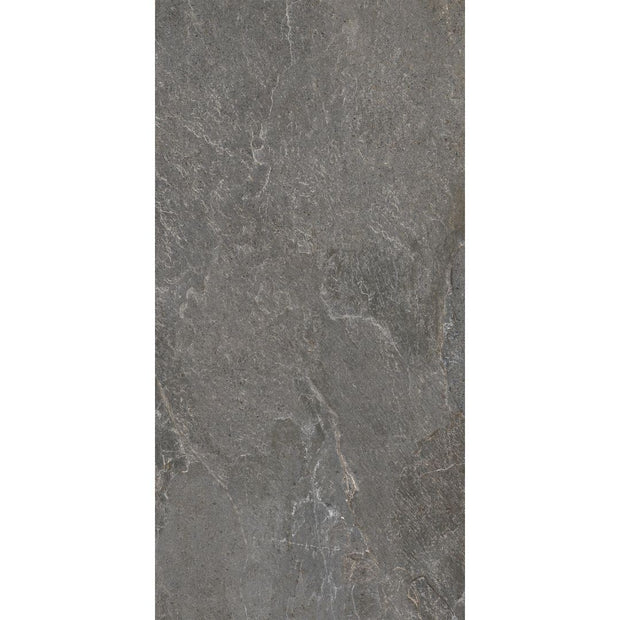 Genesis Storm Charcoal Matt Stone Look Porcelain Tiles 600x1200mm tile