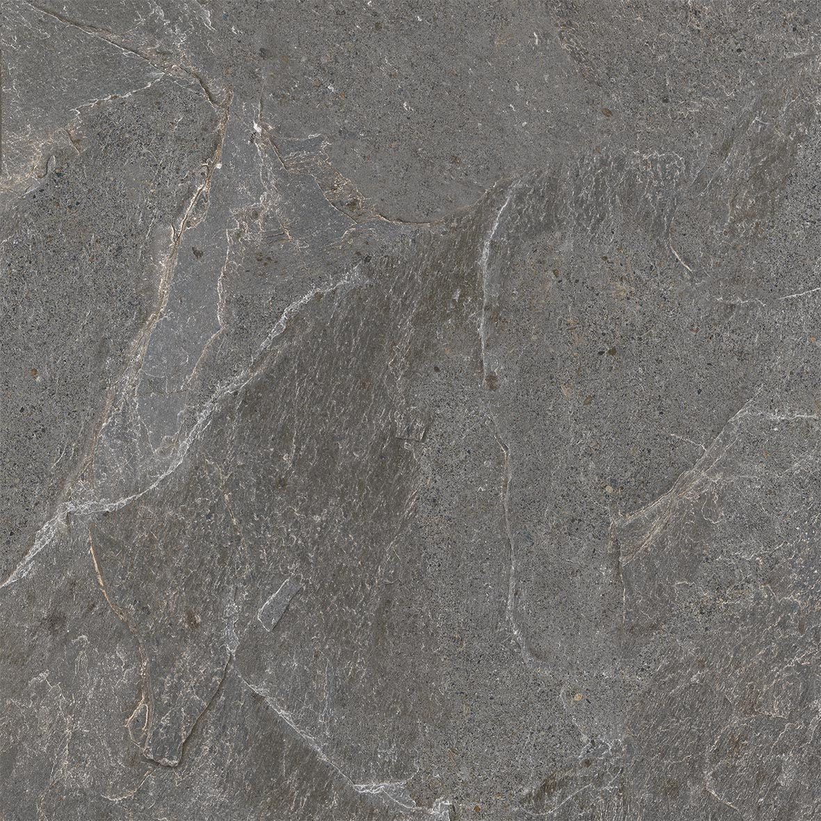 Genesis Storm Charcoal Matt Stone Look Porcelain Tiles 600x600mm tile