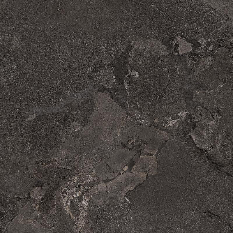 Geo Stone Black Matt Stone Look Porcelain Tiles 600x600mm tile