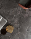 Geo Stone Black Matt Stone Look Porcelain Tiles 600x1200mm in a room setting