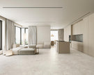Geo Stone Chalk Matt Stone Look Porcelain Tiles in a room setting