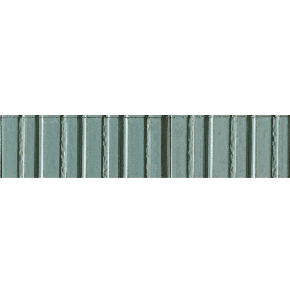Glace Turchese 3D Structured Gloss Porcelain Subway Tiles tile