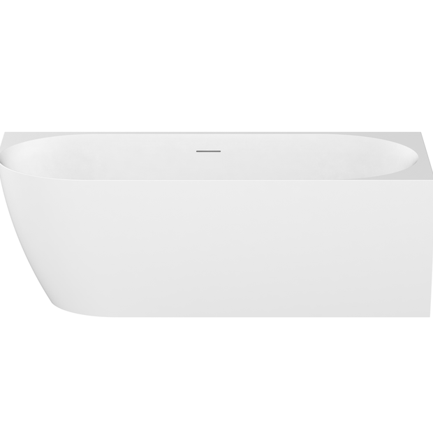 Glacier 1700 Right Corner Matte White Bath