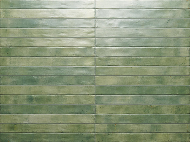 Graffiti Acquamarine Satin Porcelain Subway Tiles tile