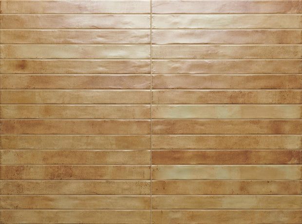 Graffiti Beige Satin Porcelain Subway Tiles tile