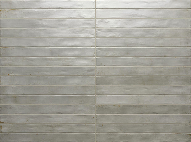 Graffiti Light Grey Satin Porcelain Subway Tiles tile