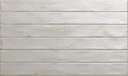 Graffiti White Satin Porcelain Subway Tiles in a room setting