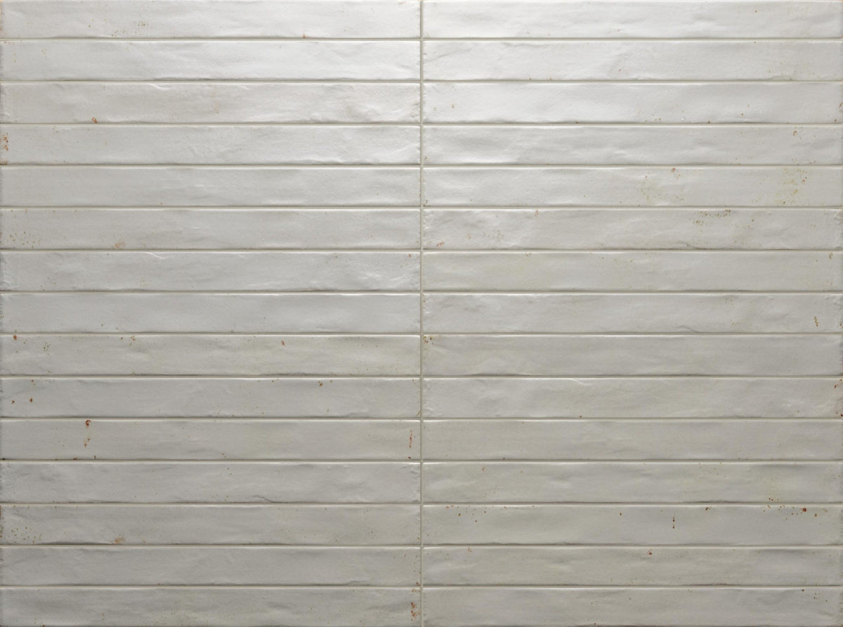 Graffiti White Satin Porcelain Subway Tiles tile