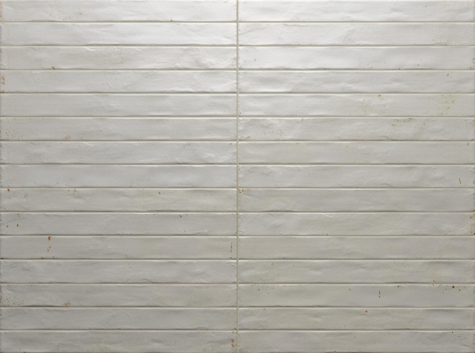 Graffiti White Satin Porcelain Subway Tiles tile