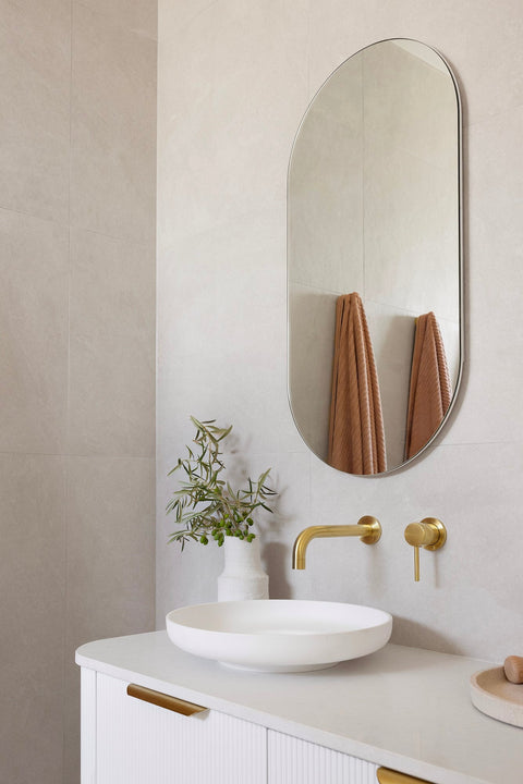 ADP Flume in Matte White above counter basin