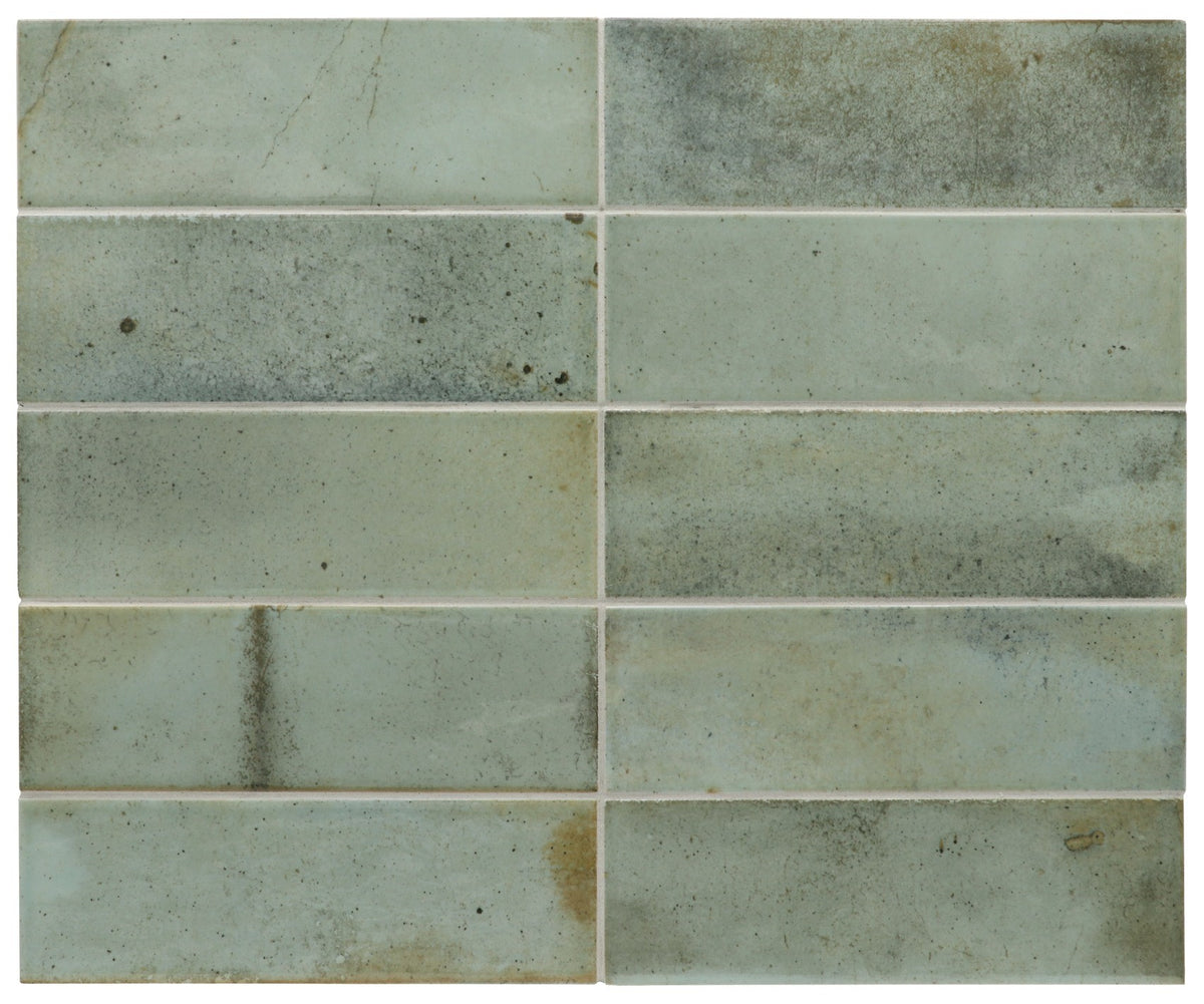 Hanoi Celadon Gloss Ceramic Subway Tiles 65x200mm tile