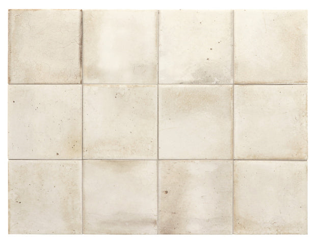 Hanoi White Gloss Ceramic Tiles 100x100mm tile