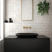 Hanoi White Gloss Ceramic Tiles 100x100mm in a room setting