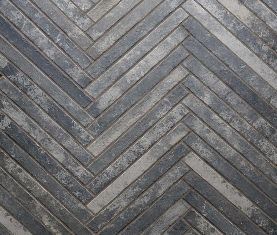 Harlem Dark Grey Brick Matt Porcelain Subway Tiles tile