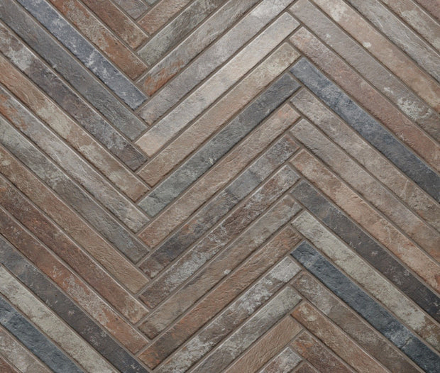 Harlem Multicolor Brick Matt Porcelain Subway Tiles tile