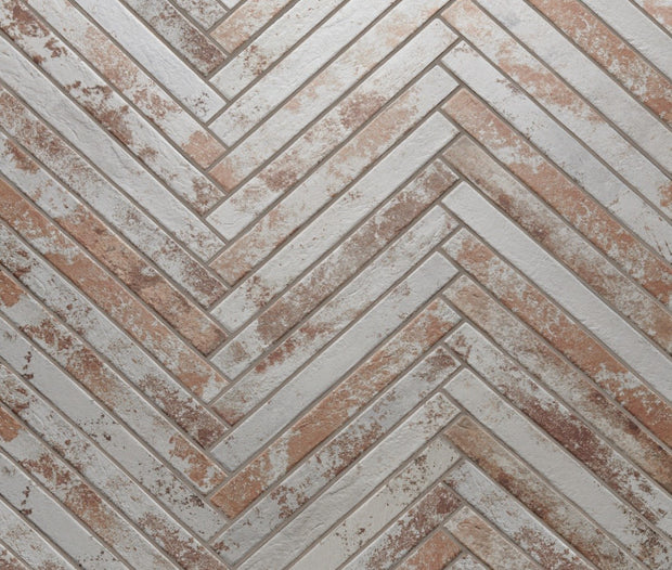Harlem Red White Brick Matt Porcelain Subway Tiles tile