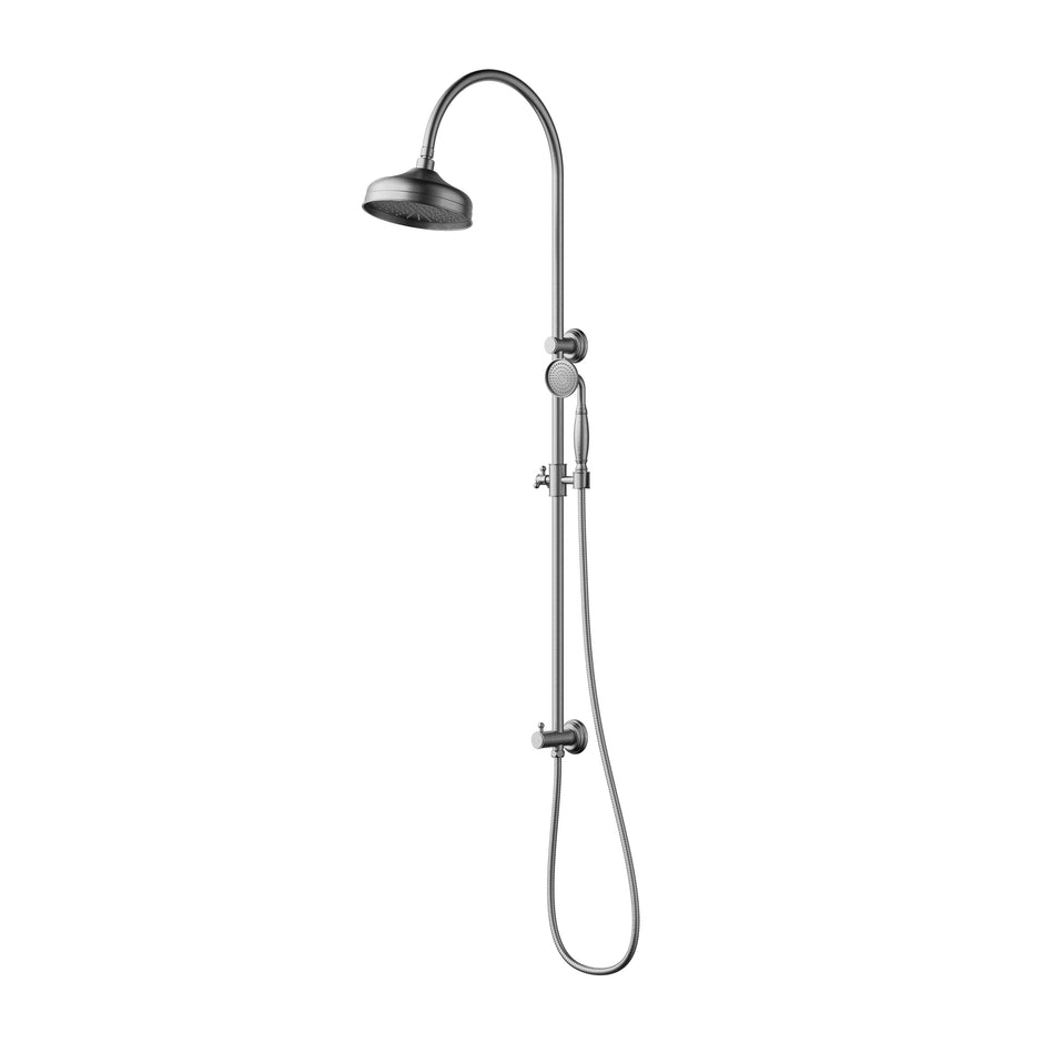 Ikon Clasico Shower Set in Brushed Nickel