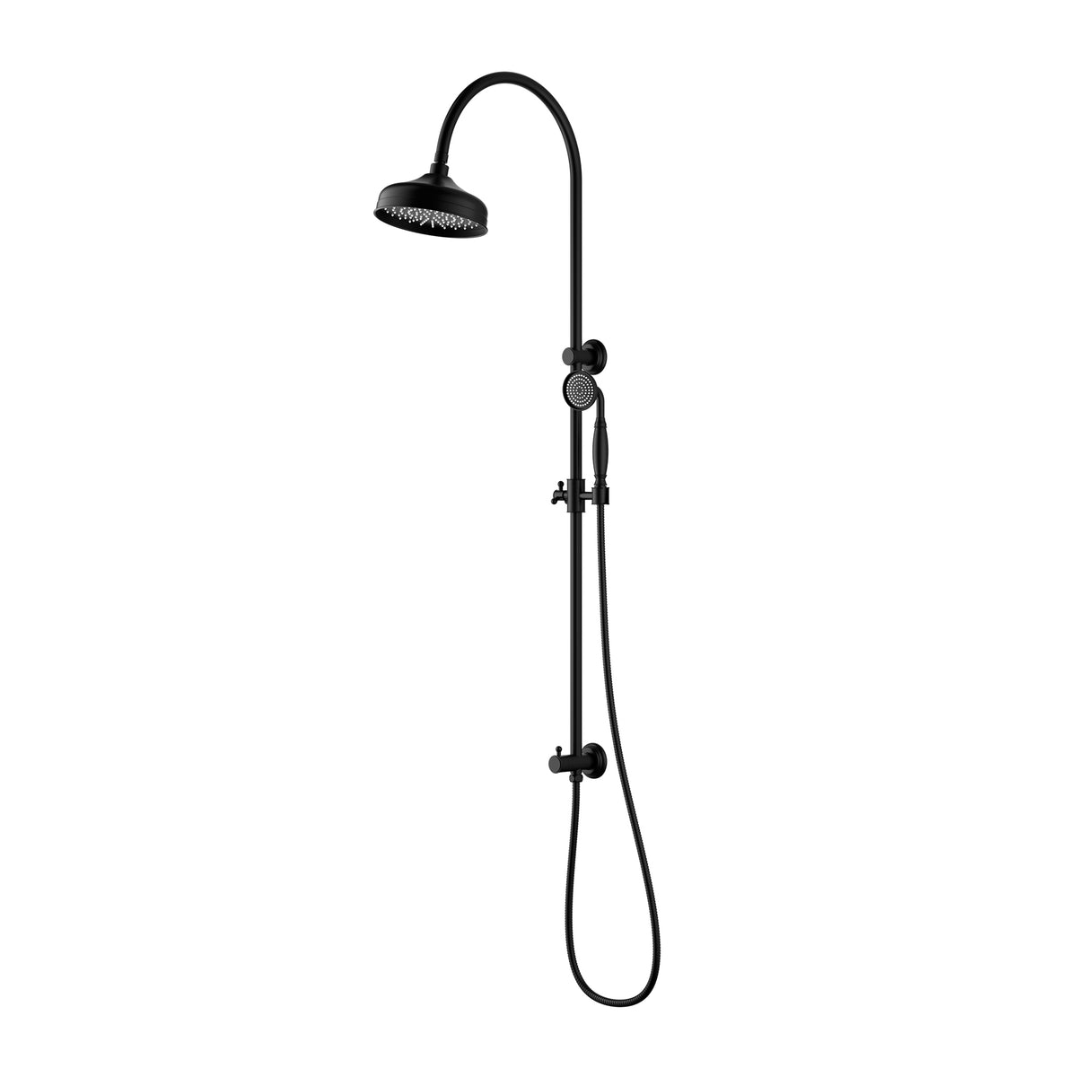 Ikon Clasico Shower Set in Matte Black