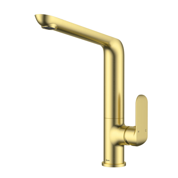 Ikon Kara Sink Mixer in Brushed Gold