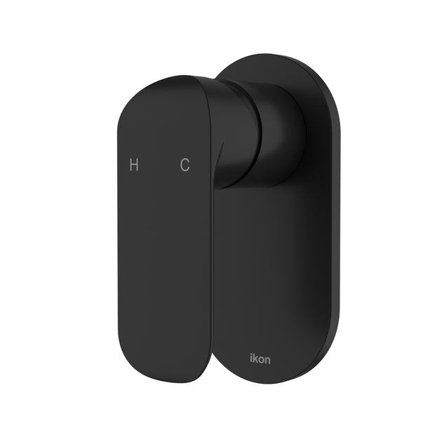 Ikon Kara Wall Mixer in Matte Black