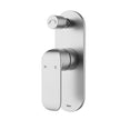 Ikon Kara Wall Mixer Diverter in Brushed Nickel
