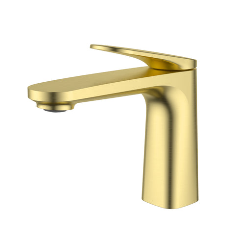 Ikon Sulu II Basin Mixer in Brushed Gold