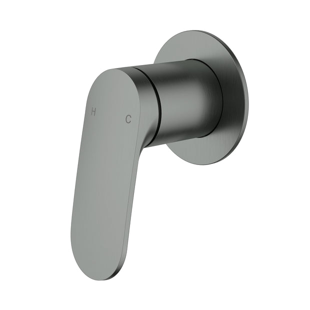 Ikon Sulu II Wall Mixer Trim Kit in Gun Metal