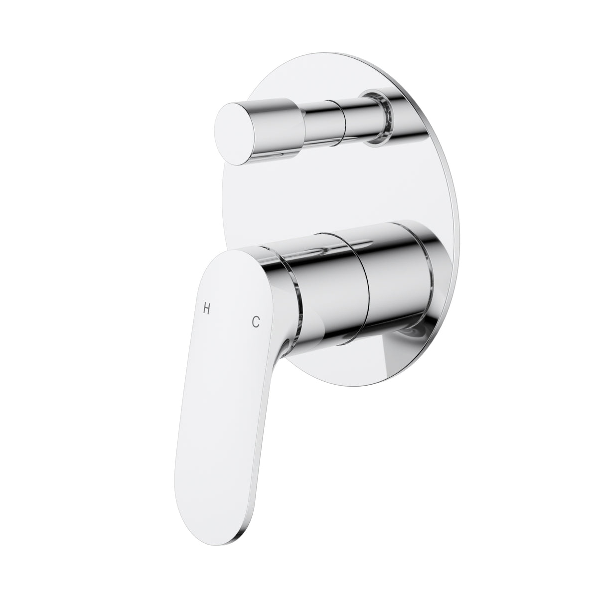 Ikon Sulu II Wall Diverter Mixer Trim Kit in Chrome