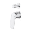 Ikon Sulu II Wall Diverter Mixer Trim Kit Separate Cover Plate in Chrome