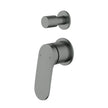 Ikon Sulu II Wall Diverter Mixer Trim Kit Separate Cover Plate in Gun Metal