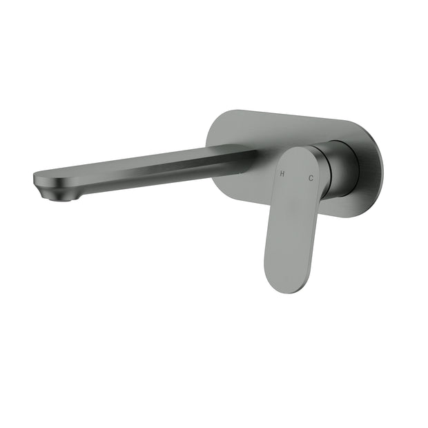 Ikon Sulu II Wall Basin Mixer Trim Kit in Gun Metal