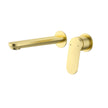 Ikon Sulu II Wall Basin Mixer Trim Kit Separate Cover Plate in Brushed Gold