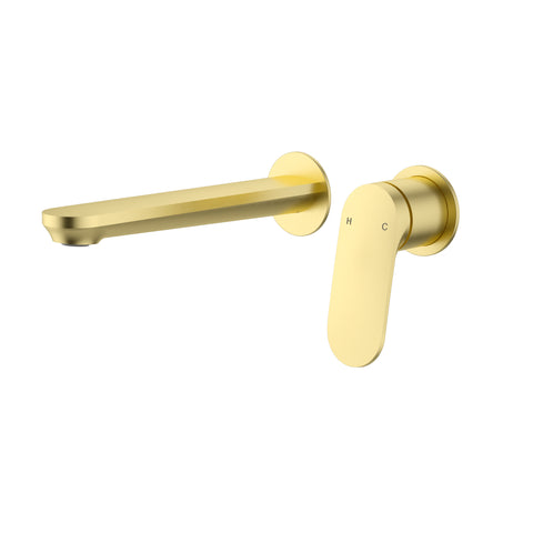 Ikon Sulu II Wall Basin Mixer Trim Kit Separate Cover Plate wall mixer and spout set