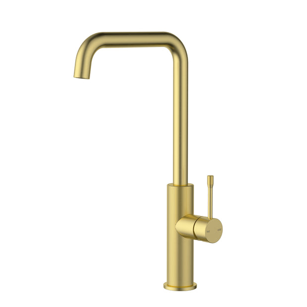 Ikon Linie Sink Mixer in Brushed Gold