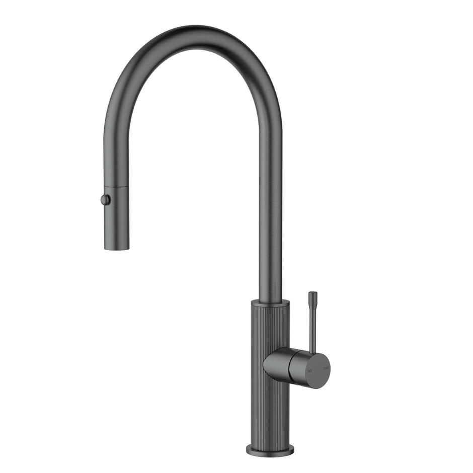 Ikon Linie Pull-Out Sink Mixer in Gun Metal