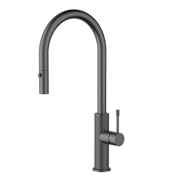 Ikon Linie Pull-Out Sink Mixer in Gun Metal