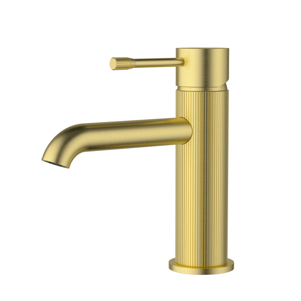 Ikon Linie Basin Mixer in Brushed Gold
