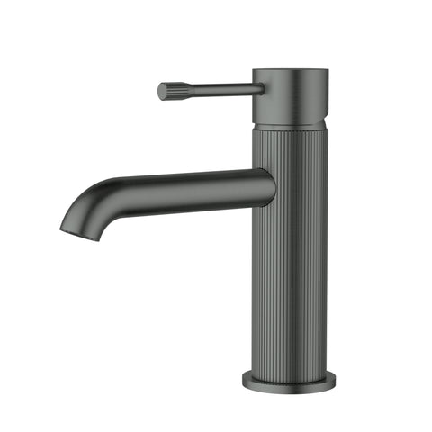 Ikon Linie Basin Mixer in Gun Metal