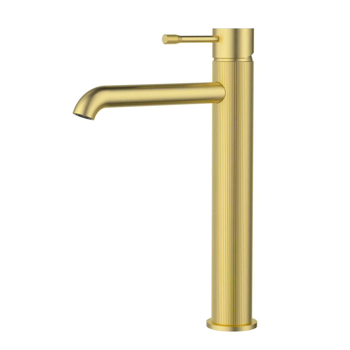 Ikon Linie Basin Mixer High Rise in Brushed Gold