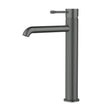 Ikon Linie Basin Mixer High Rise in Gun Metal