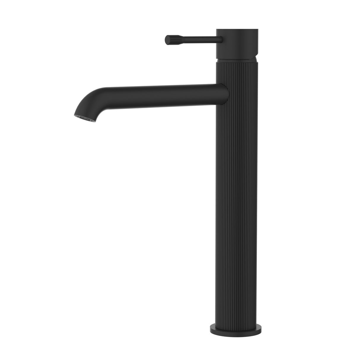 Ikon Linie Basin Mixer High Rise in Matte Black