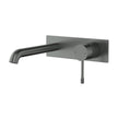 Ikon Linie Wall Basin Mixer Trim Kit 220mm Spout in Gun Metal