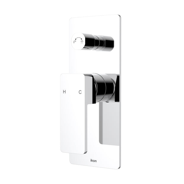 Ikon Ceram Wall Mixer Diverter in Chrome