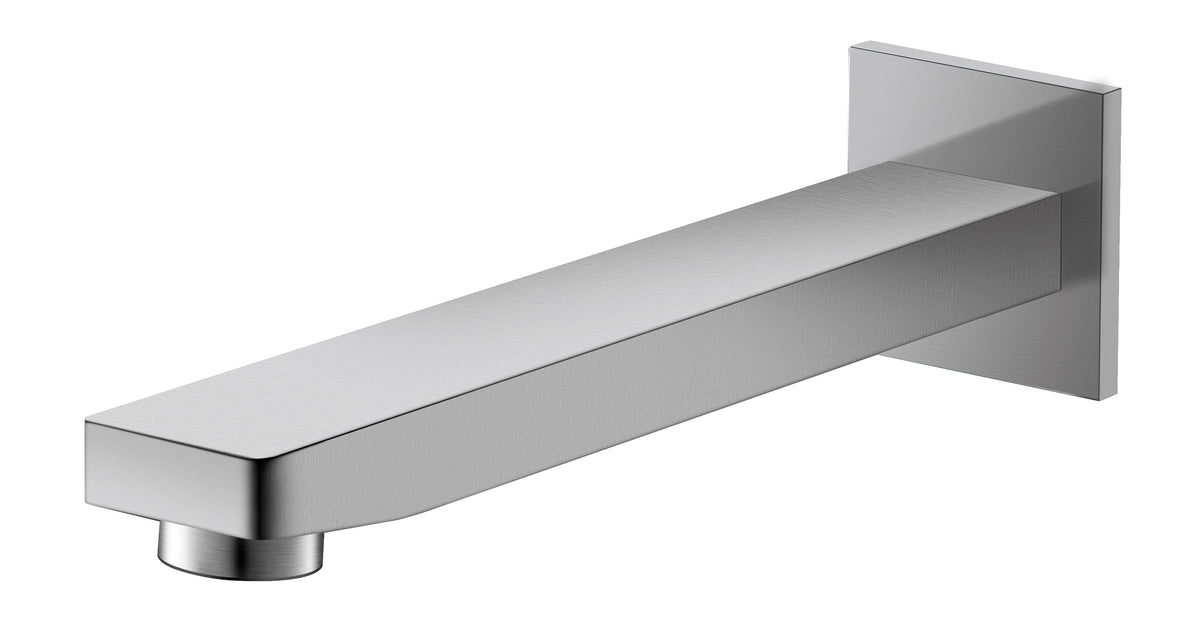 Ikon Ceram Spout in Brushed Nickel