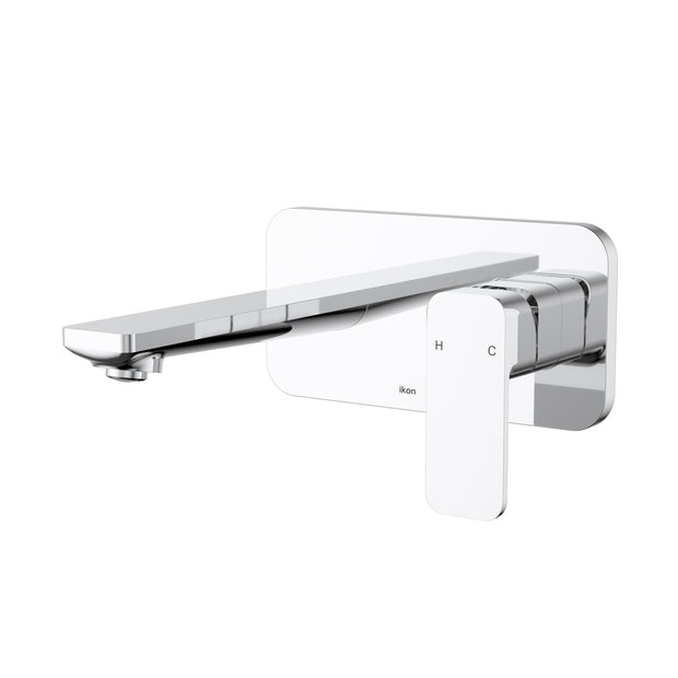 Ikon Seto Wall Basin Mixer in Chrome