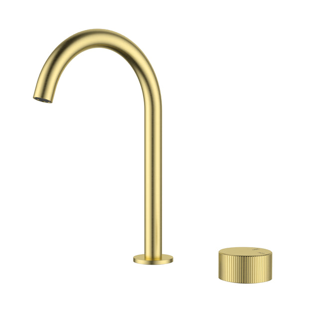 Ikon Soko Hob Basin Mixer in Brushed Gold